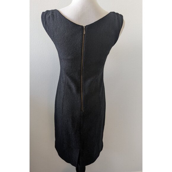 Charcoal wool blend sheath dress - Picture 2 of 6